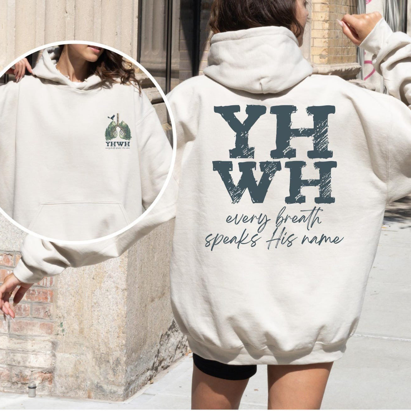 Every Breath Speaks His Name Unisex Cotton Hoodie