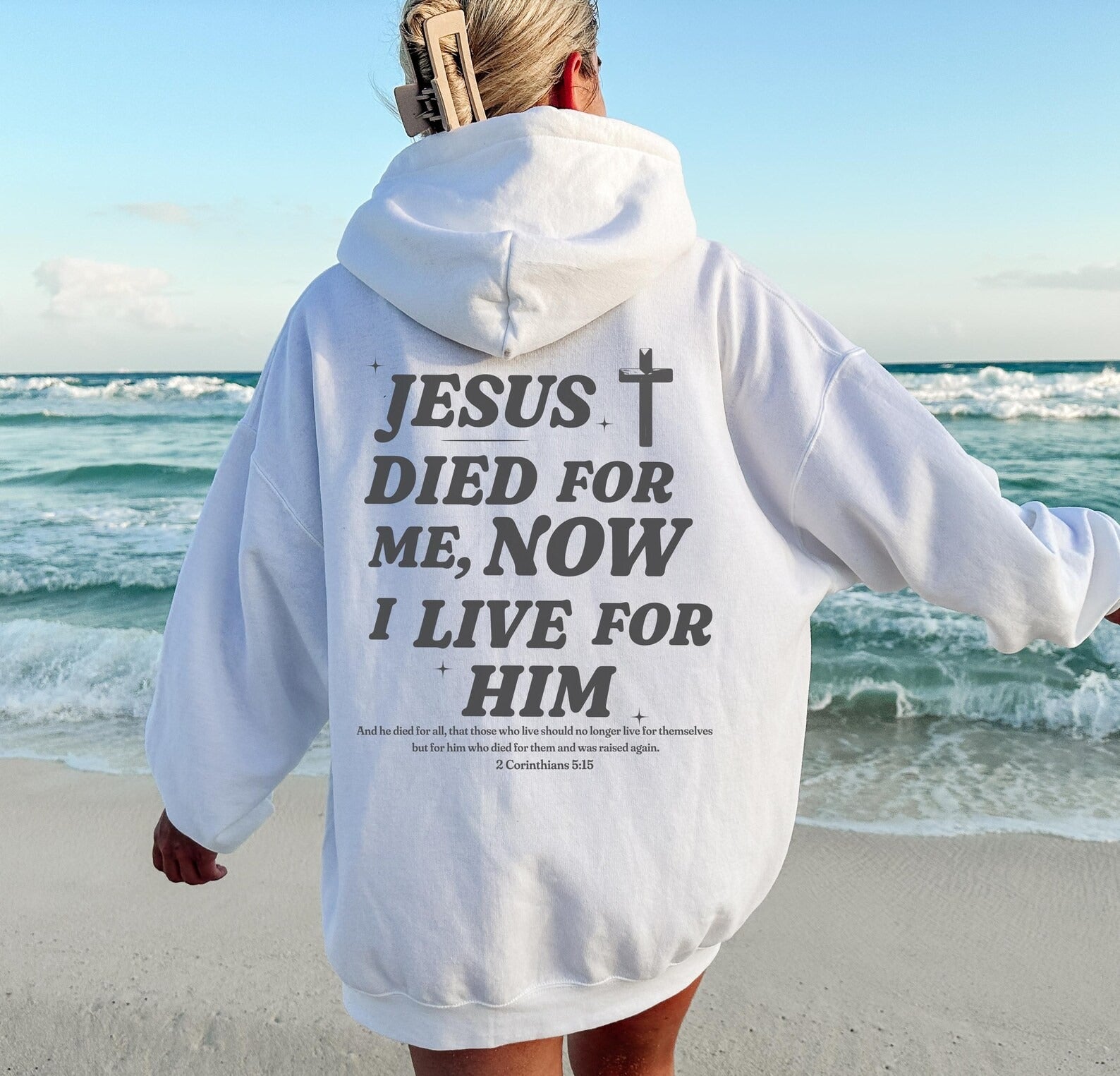 Jesus Died For Me Unisex Cotton Hoodie