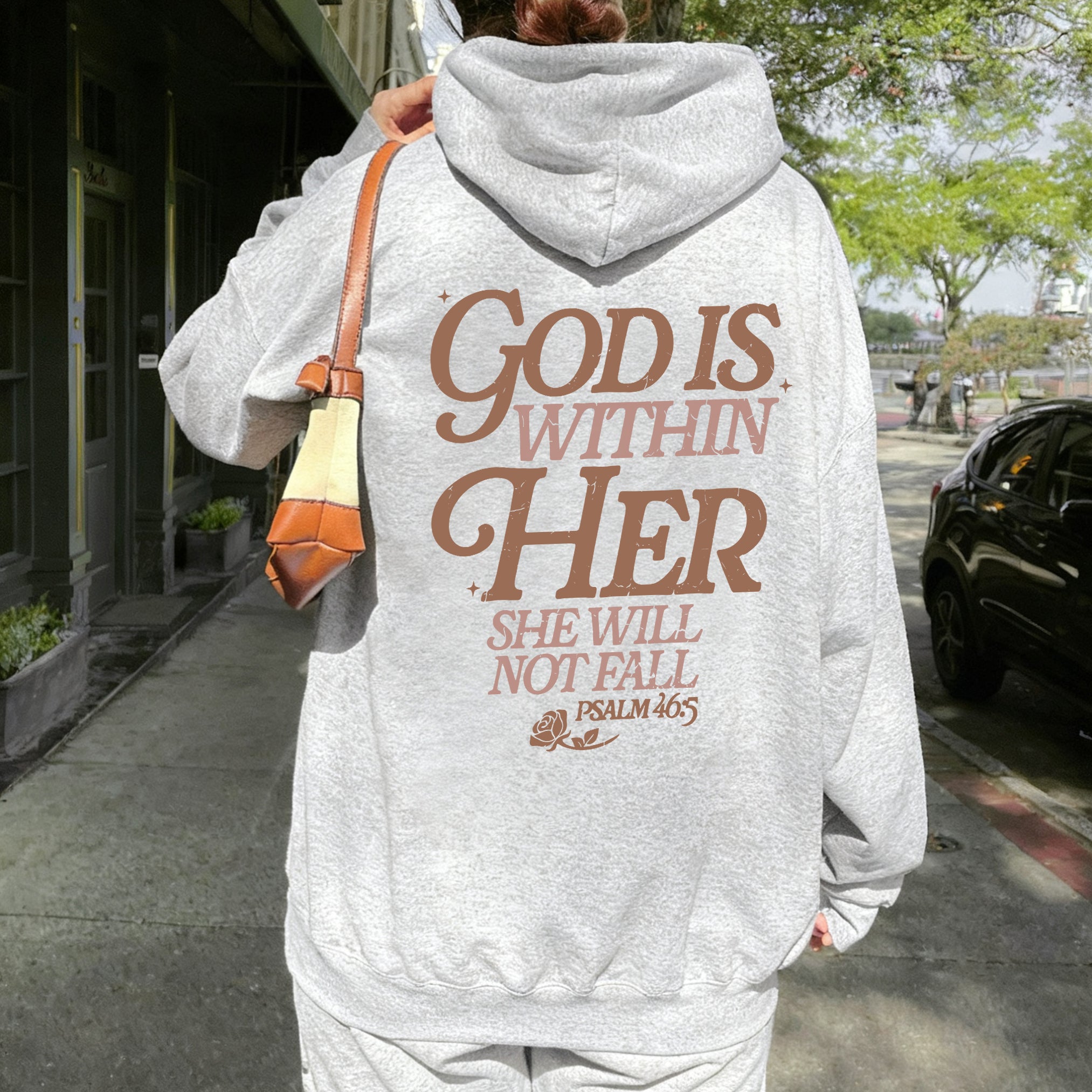 God Is Within Her She Will Not Fall Unisex Cotton Hoodie
