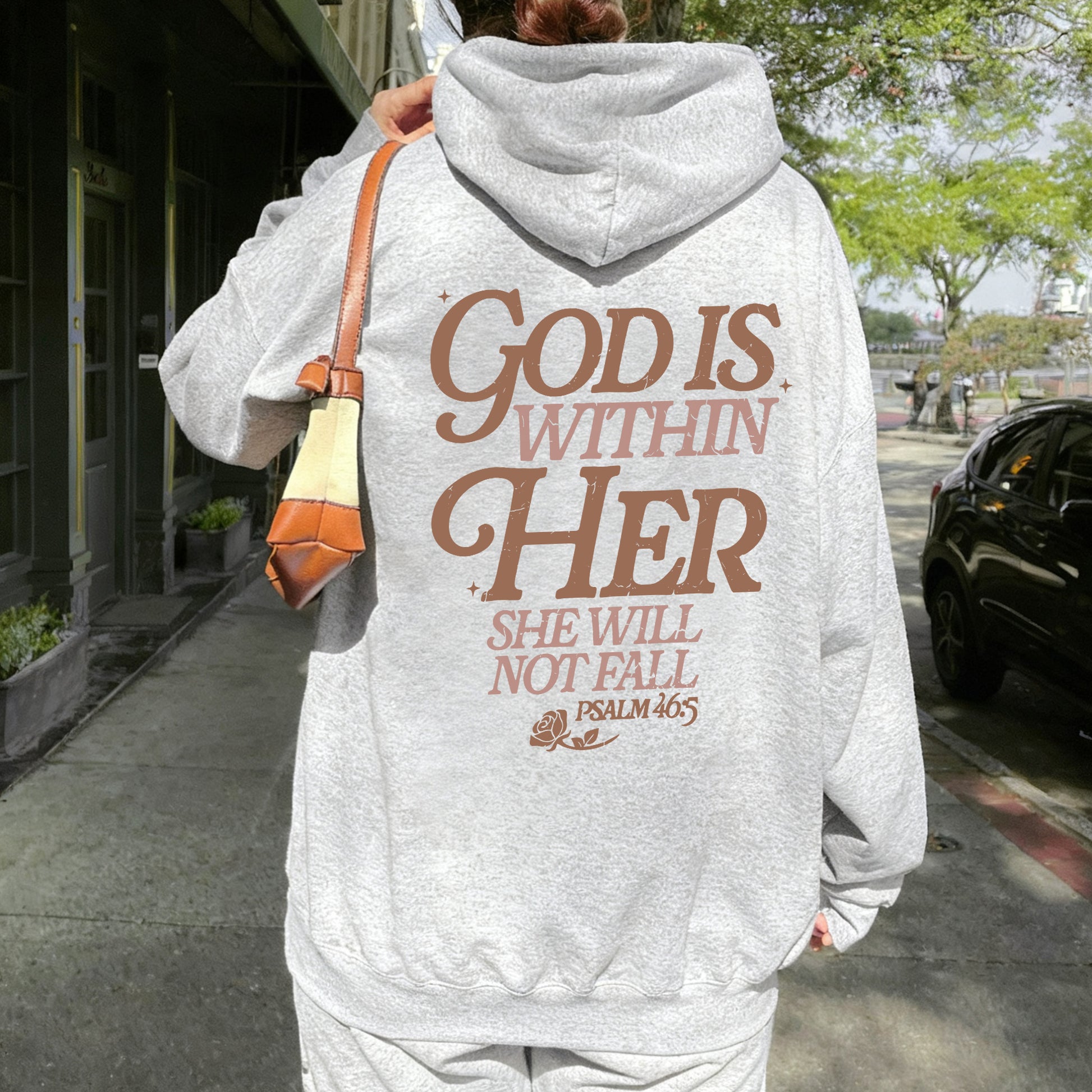 God Is Within Her She Will Not Fall Unisex Cotton Hoodie