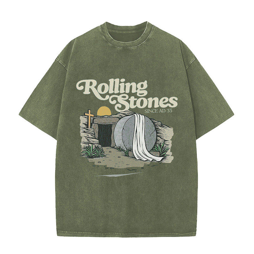 Comfortable Rolling Stones Unisex Washed T-shirt