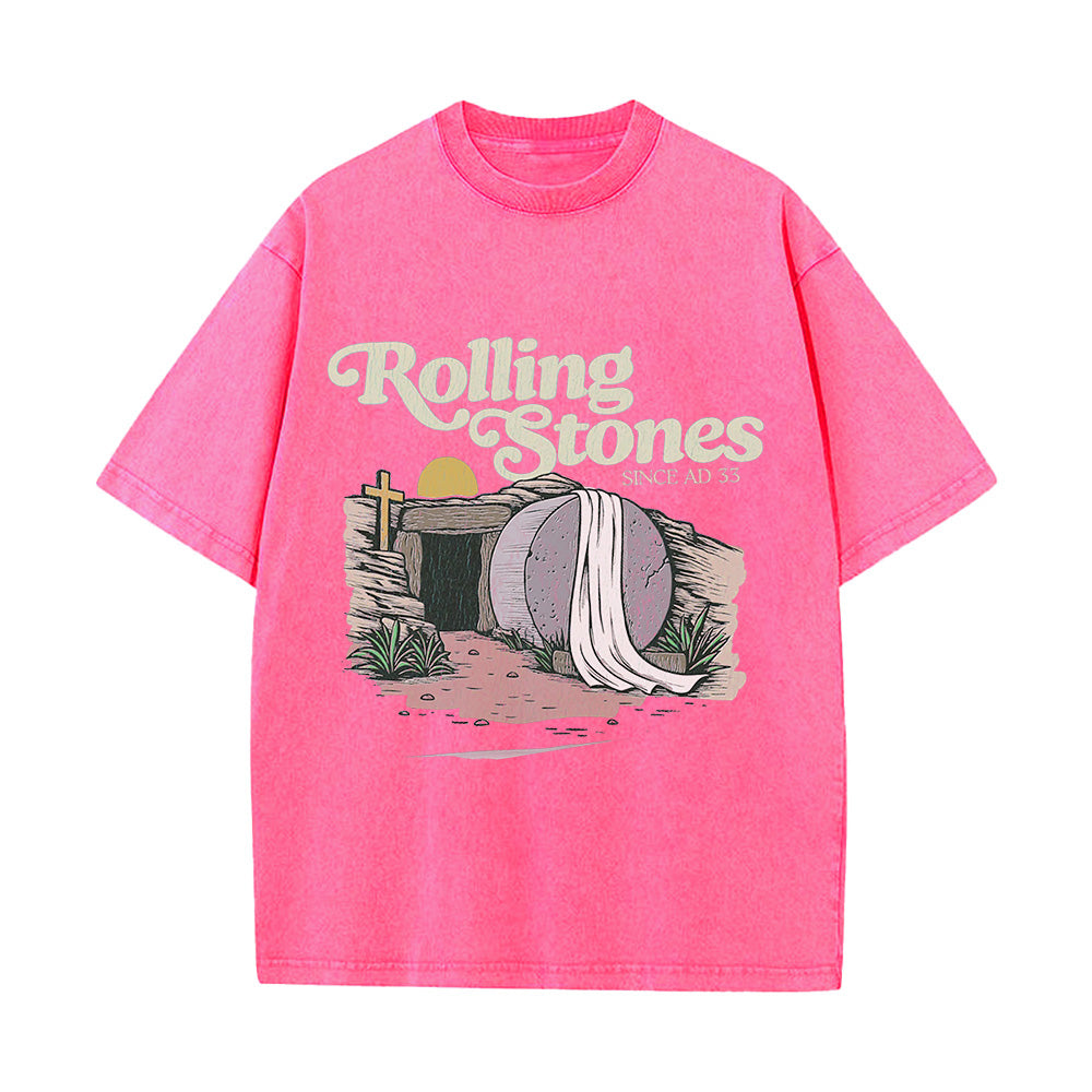 Comfortable Rolling Stones Unisex Washed T-shirt