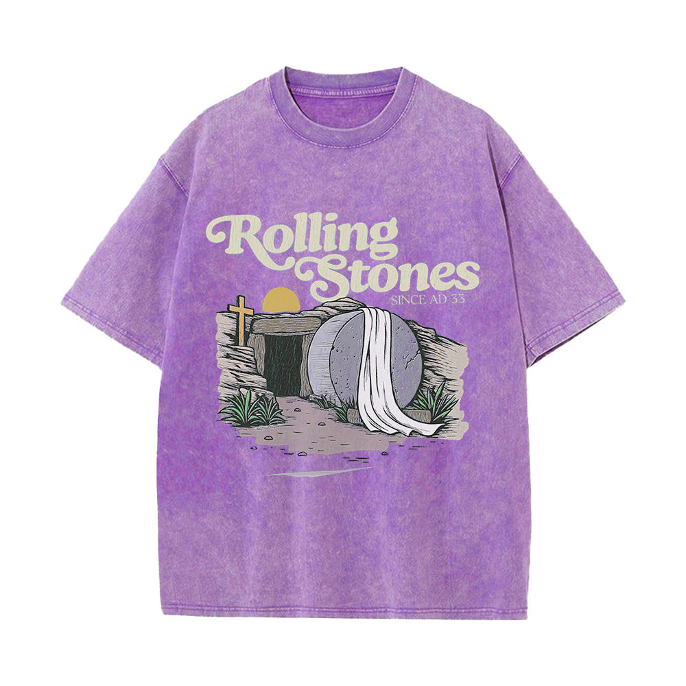 Comfortable Rolling Stones Unisex Washed T-shirt