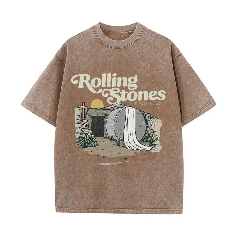 Comfortable Rolling Stones Unisex Washed T-shirt