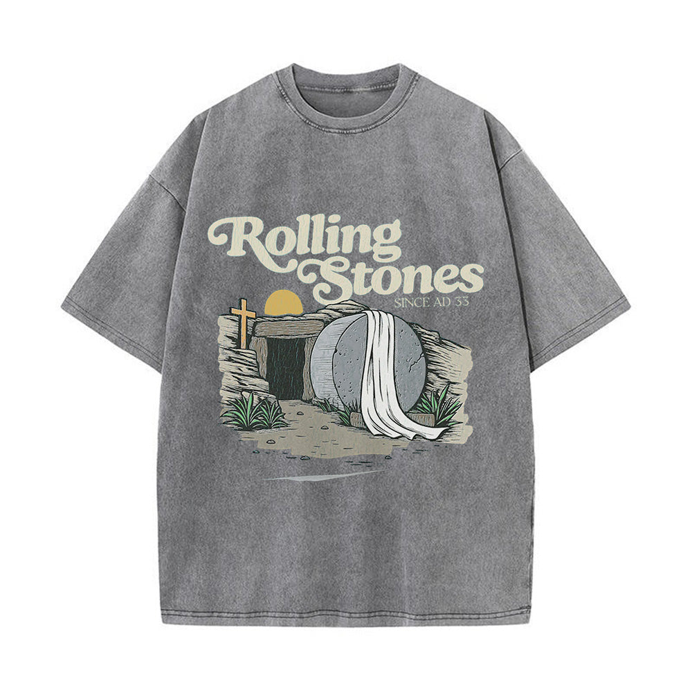 Comfortable Rolling Stones Unisex Washed T-shirt