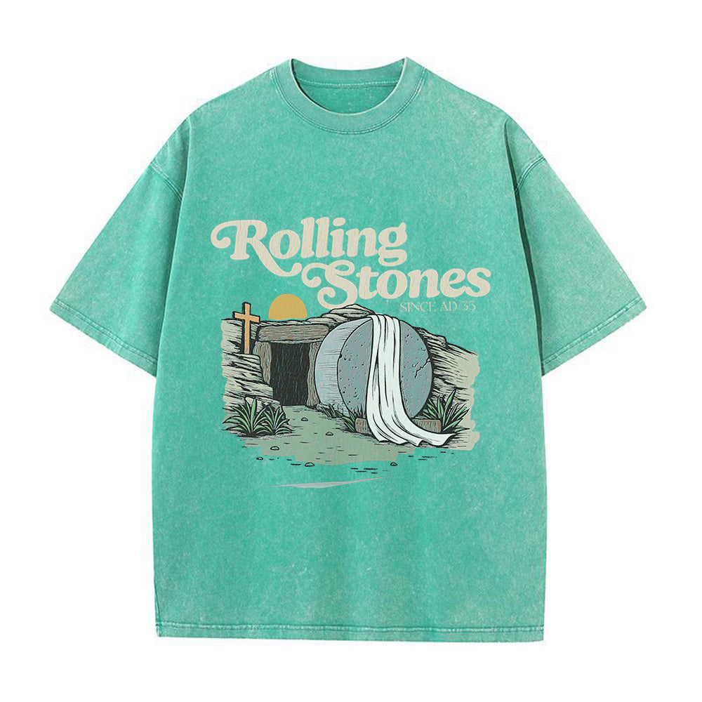 Comfortable Rolling Stones Unisex Washed T-shirt