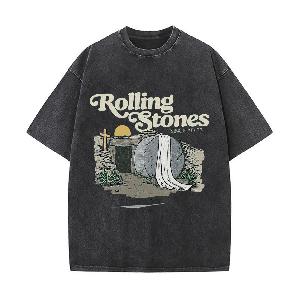 Comfortable Rolling Stones Unisex Washed T-shirt