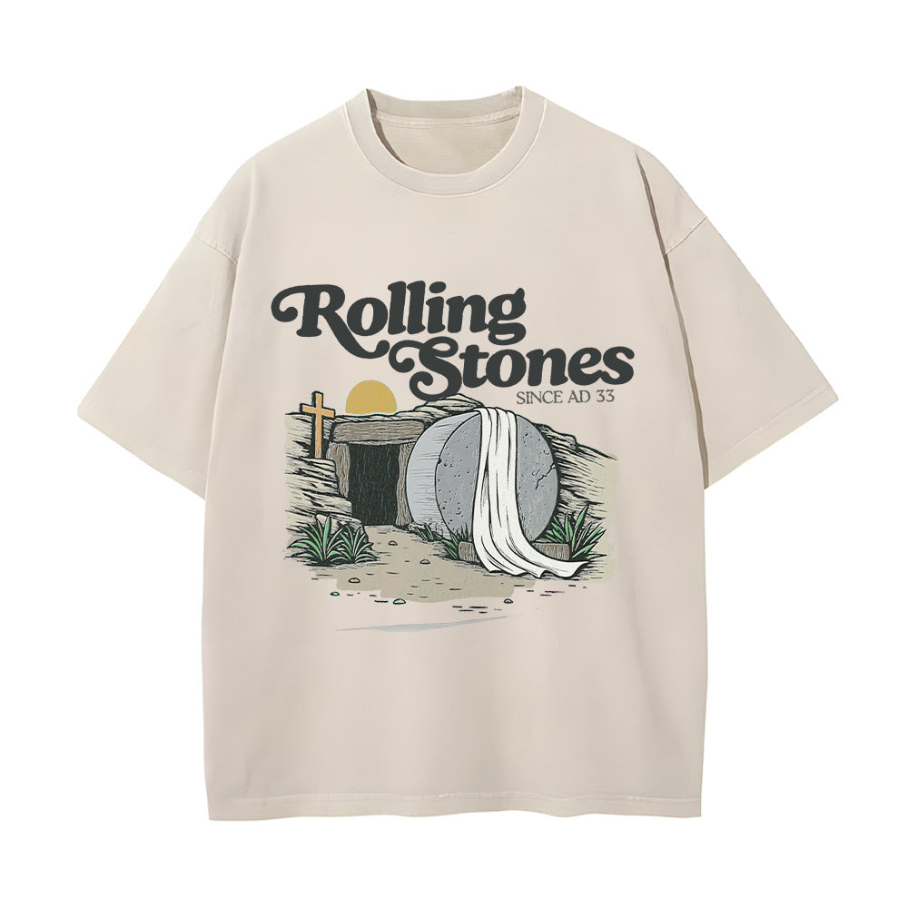 Comfortable Rolling Stones Unisex Washed T-shirt