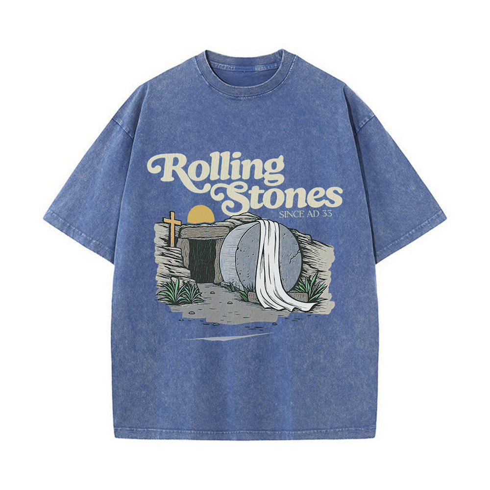 Comfortable Rolling Stones Unisex Washed T-shirt