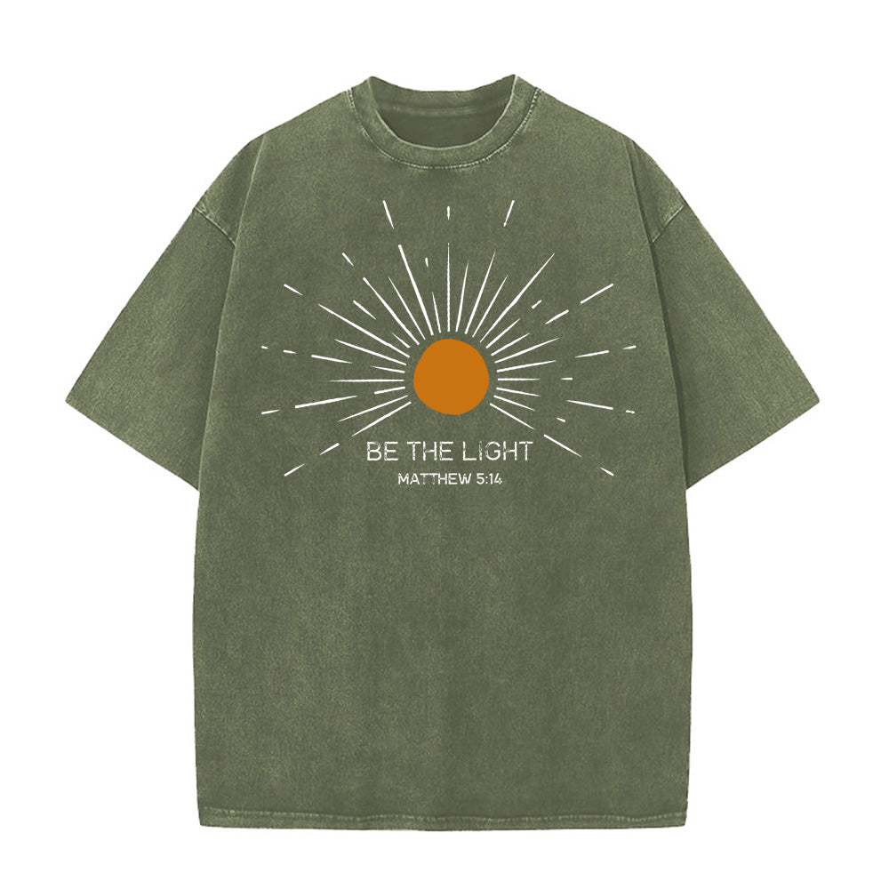 Be The Light Unisex Washed T-shirt