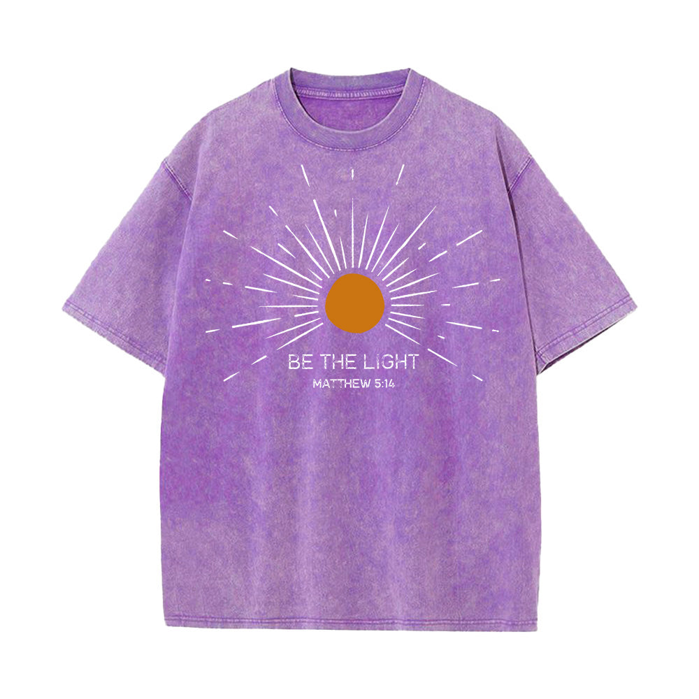 Be The Light Unisex Washed T-shirt