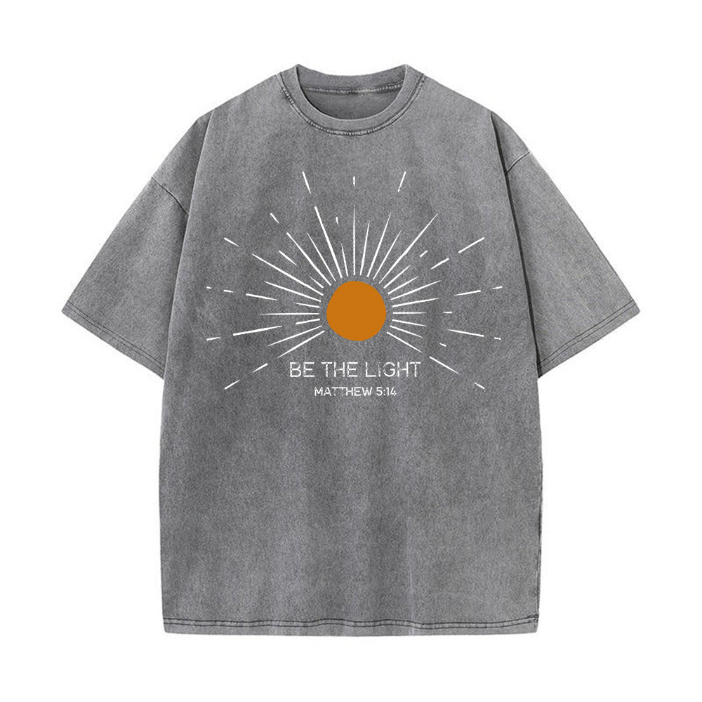 Be The Light Unisex Washed T-shirt