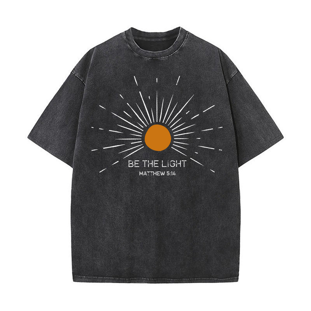 Be The Light Unisex Washed T-shirt