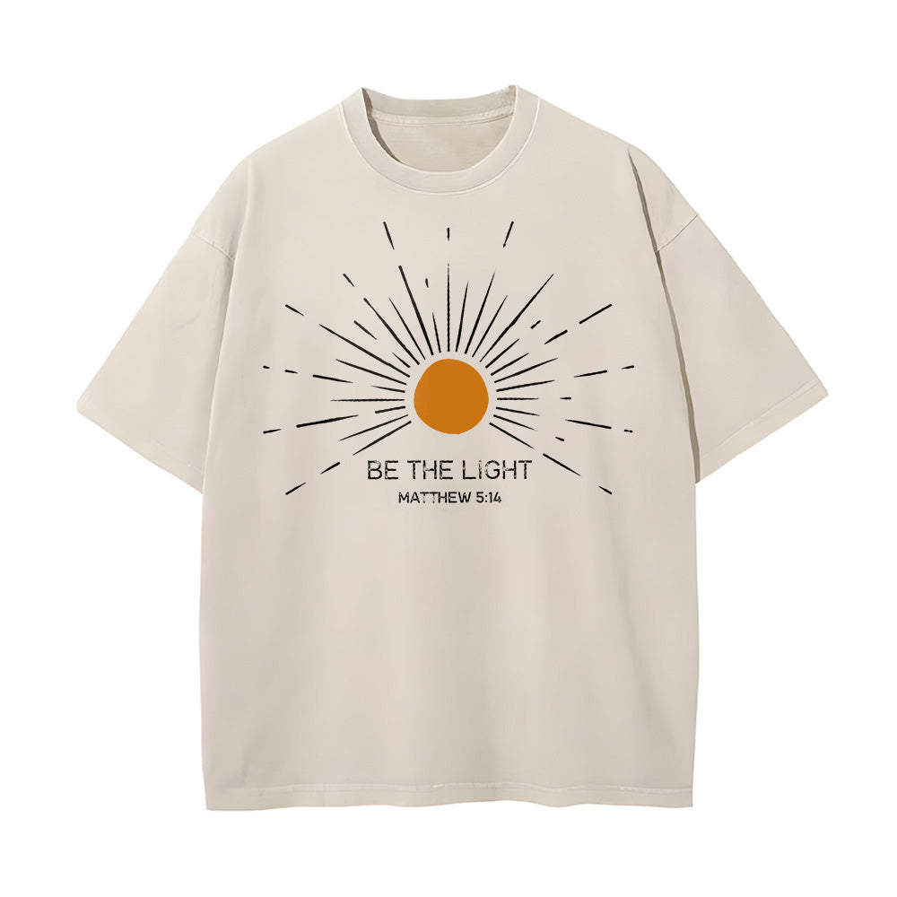 Be The Light Unisex Washed T-shirt