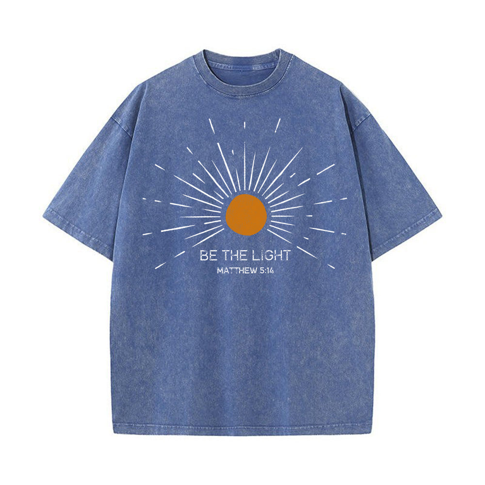 Be The Light Unisex Washed T-shirt