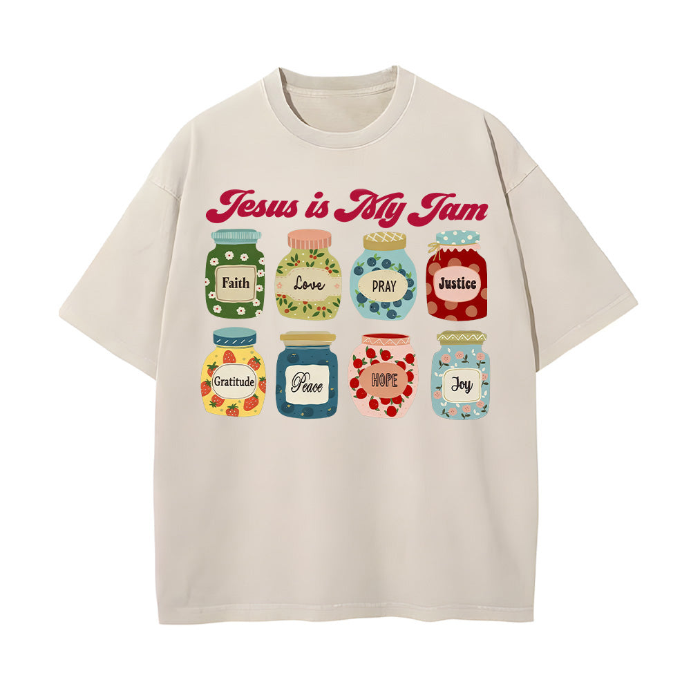 Jesus Is My Jam Unisex Washed T-shirt