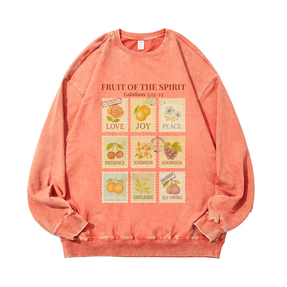 Fruit of the Spirit Unisex Washed Sweatshirt