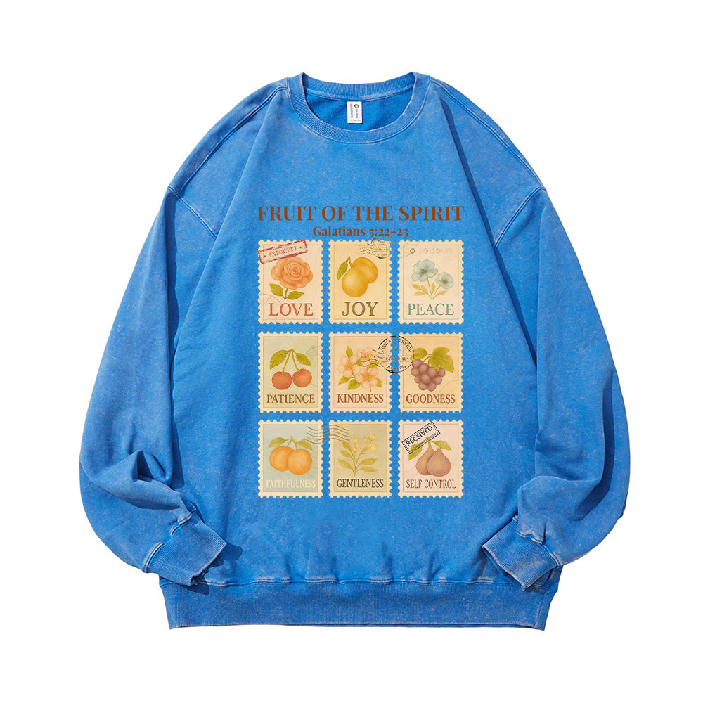Fruit of the Spirit Unisex Washed Sweatshirt