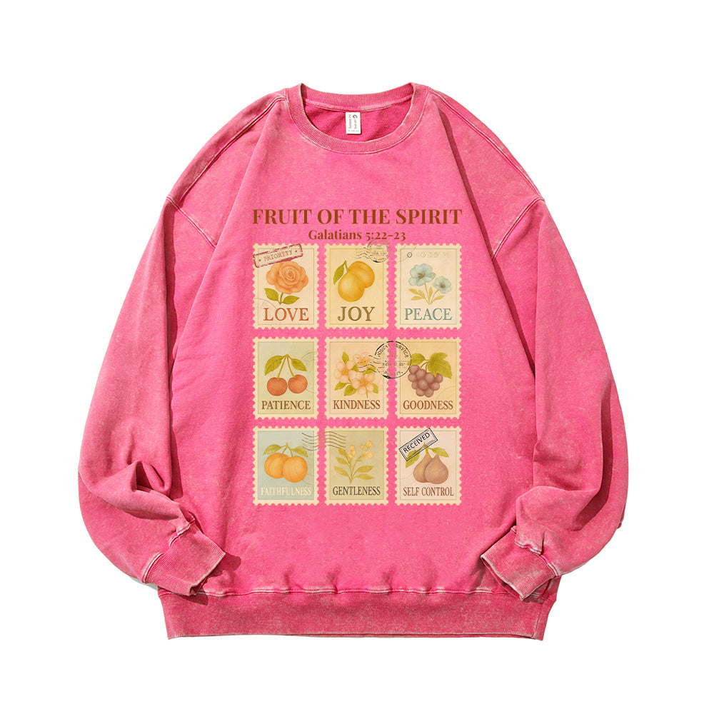 Fruit of the Spirit Unisex Washed Sweatshirt