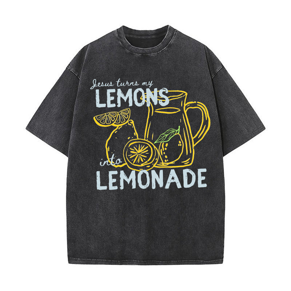 Lemonade Christian Unisex Washed T-Shirt