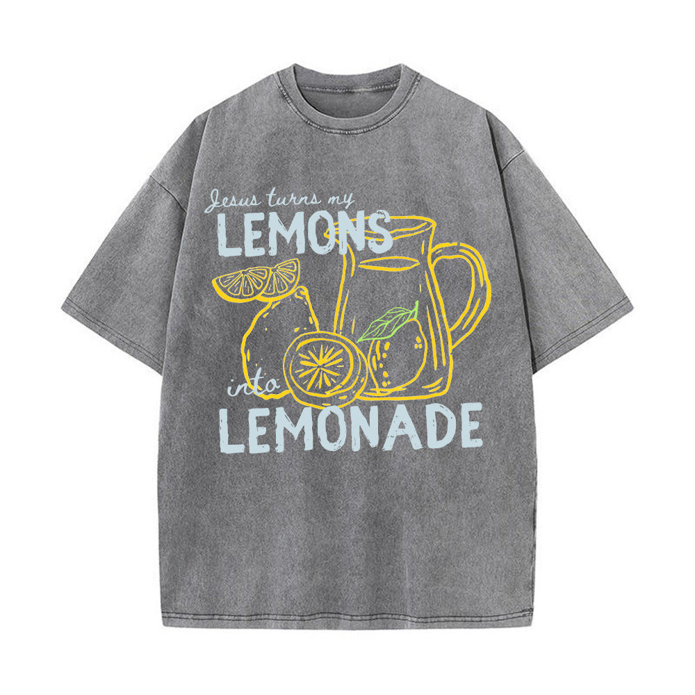 Lemonade Christian Unisex Washed T-Shirt