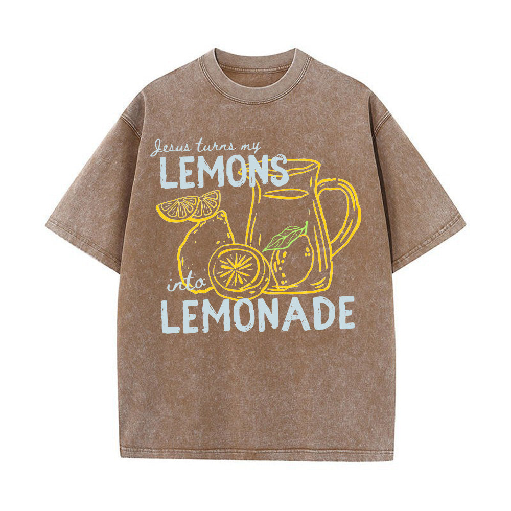 Lemonade Christian Unisex Washed T-Shirt