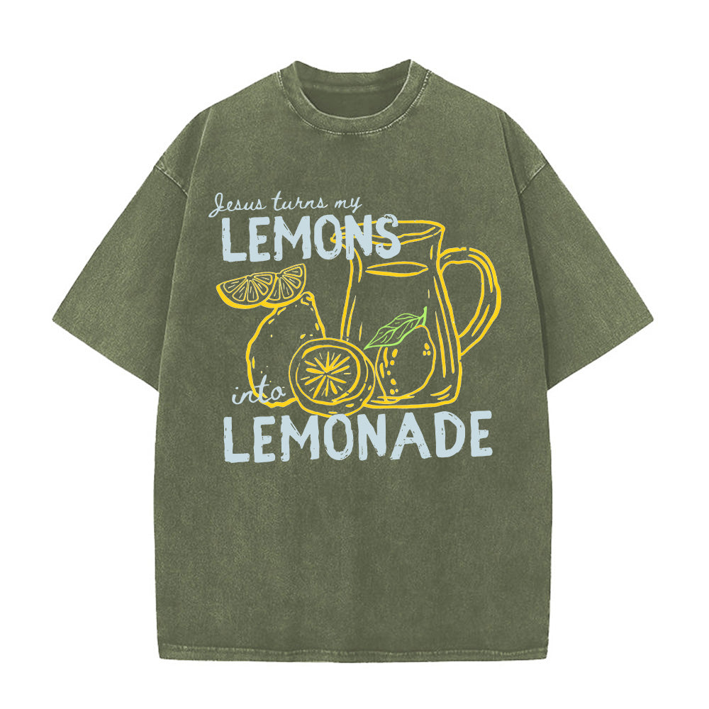 Lemonade Christian Unisex Washed T-Shirt