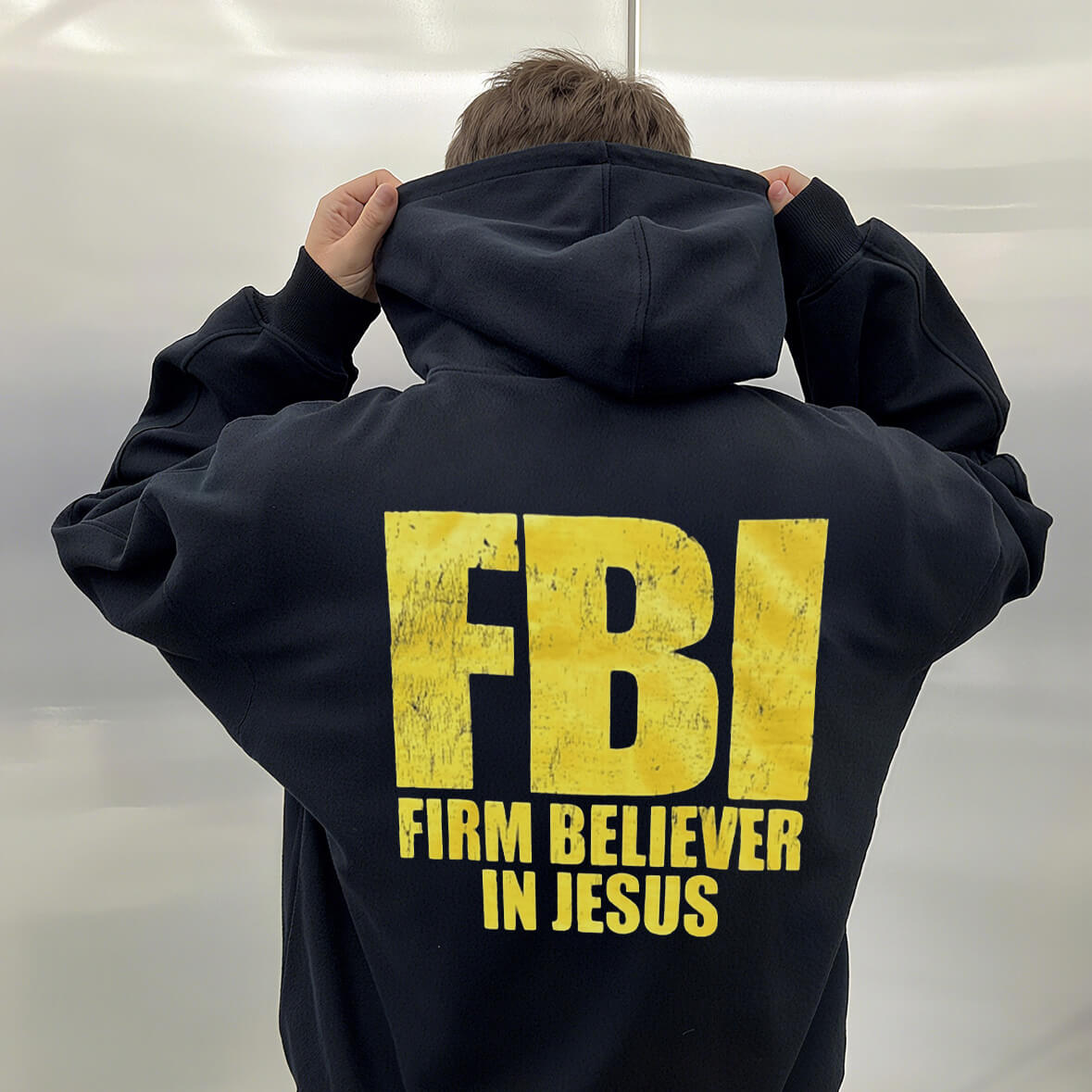 FBI Firm Believer In Jesus Unisex Cotton Hoodie