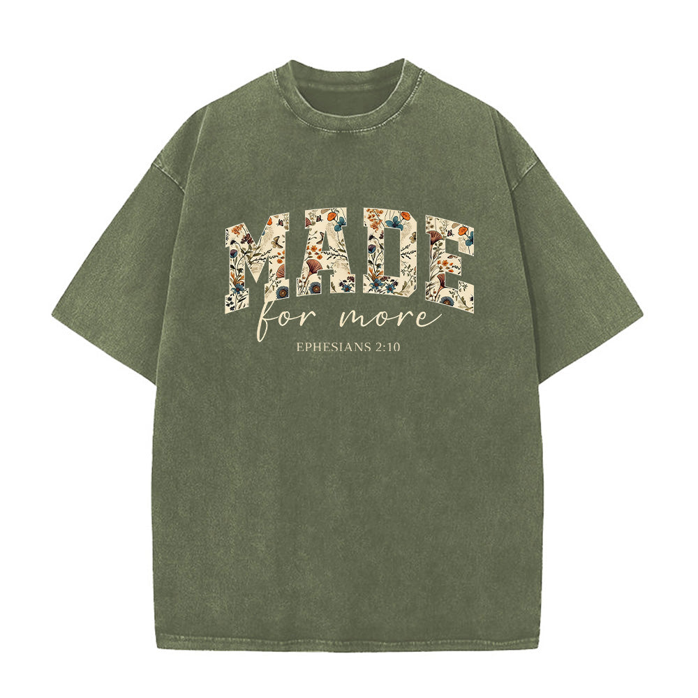 Made For More Unisex Washed T-Shirt