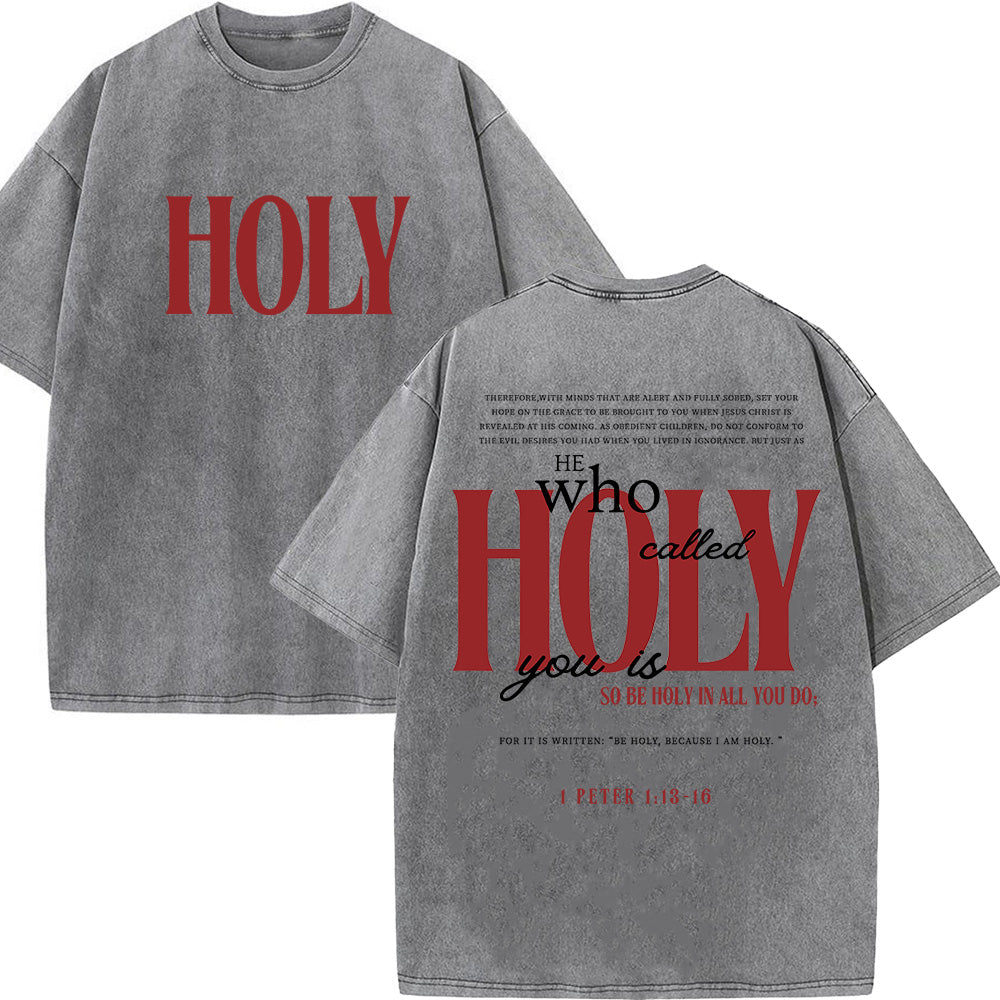 Holy Christian Unisex Washed T-Shirt
