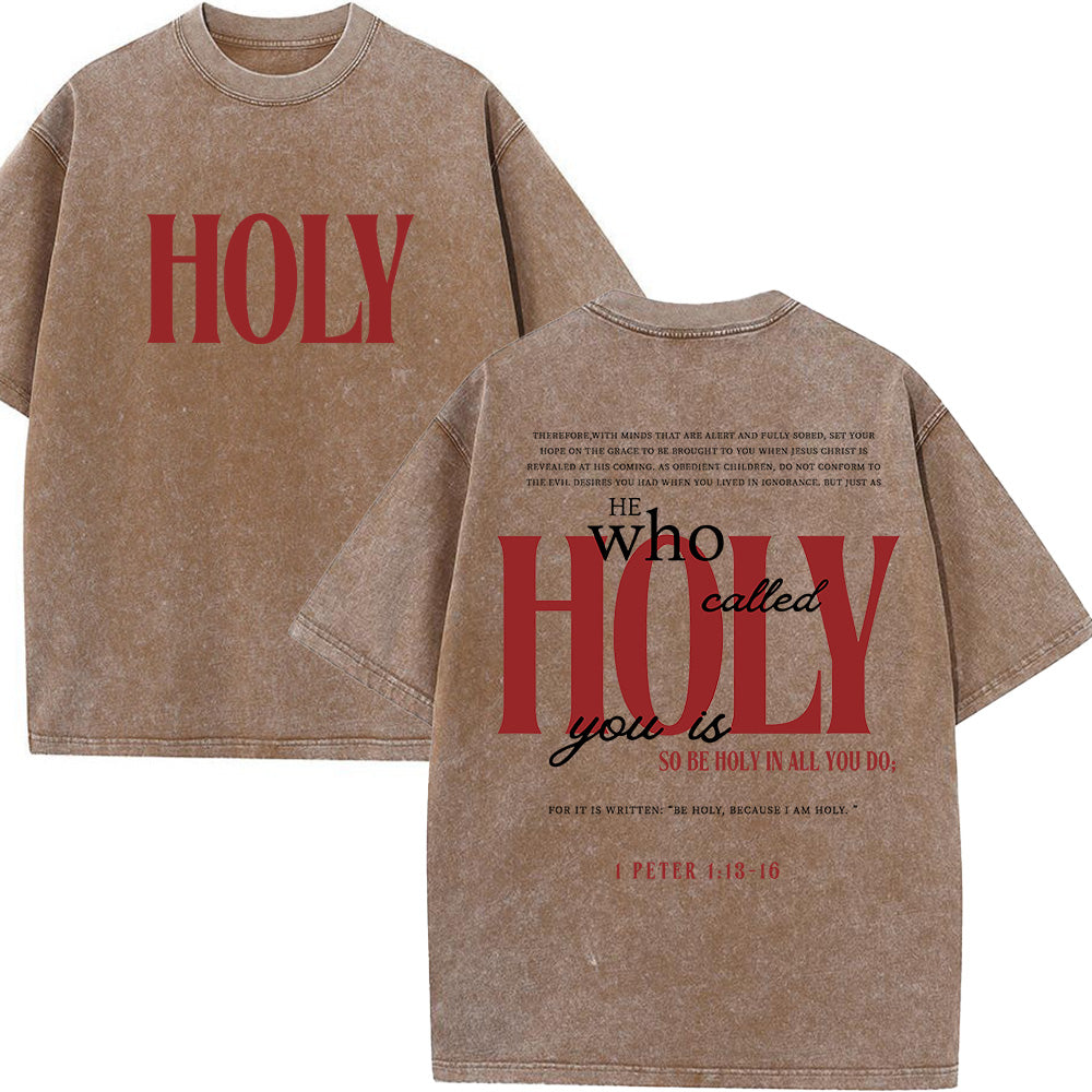 Holy Christian Unisex Washed T-Shirt