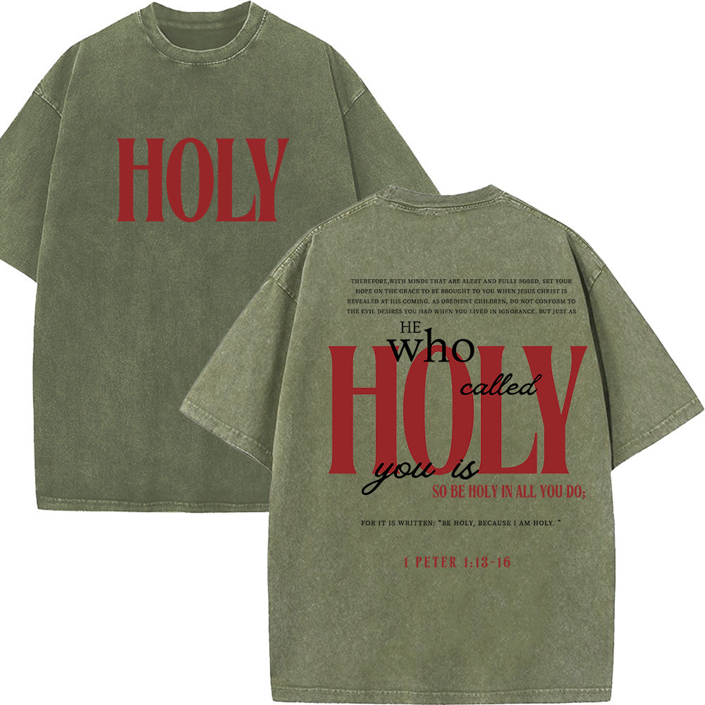 Holy Christian Unisex Washed T-Shirt