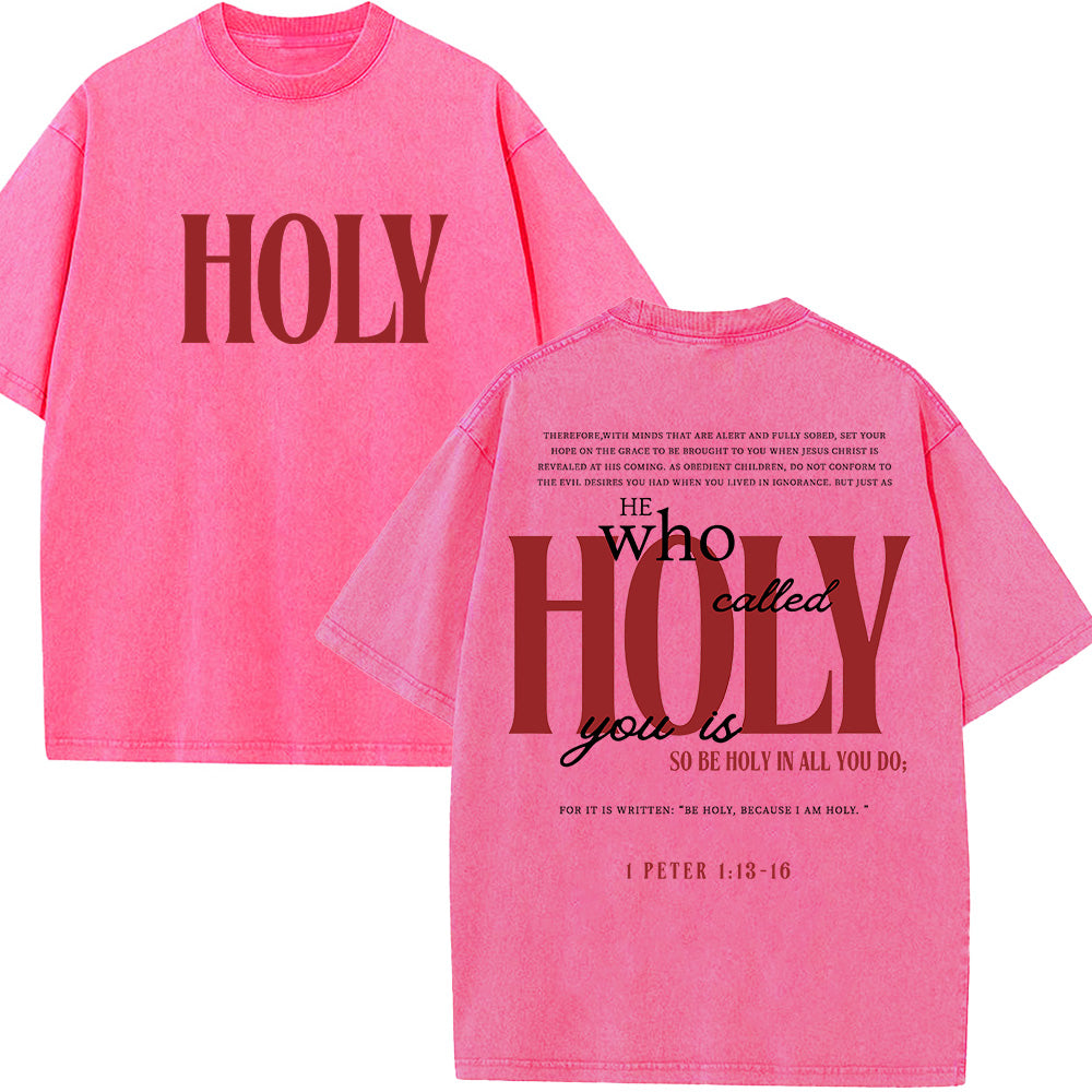 Holy Christian Unisex Washed T-Shirt
