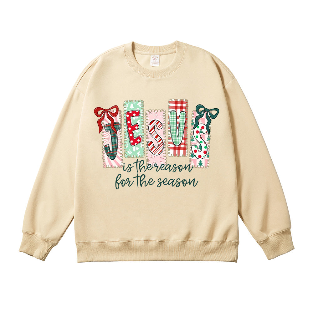 Jesus Is The Reason Unisex Cotton Sweatshirt