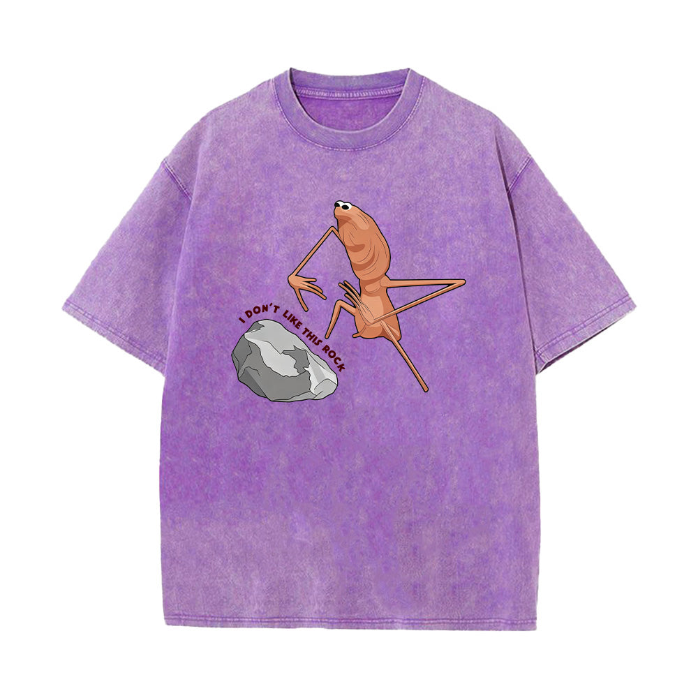 I Don't Like This Rock Sweatshirt Unisex Washed T-Shirt