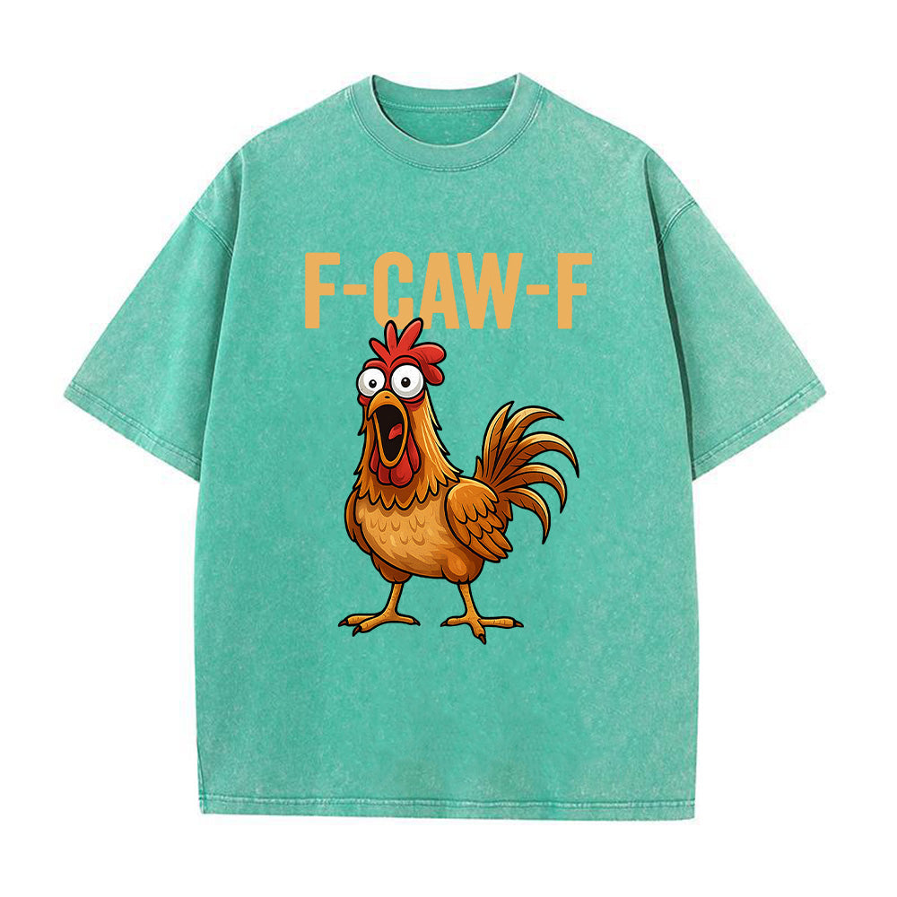 F-Caw-F Unisex Washed T-Shirt
