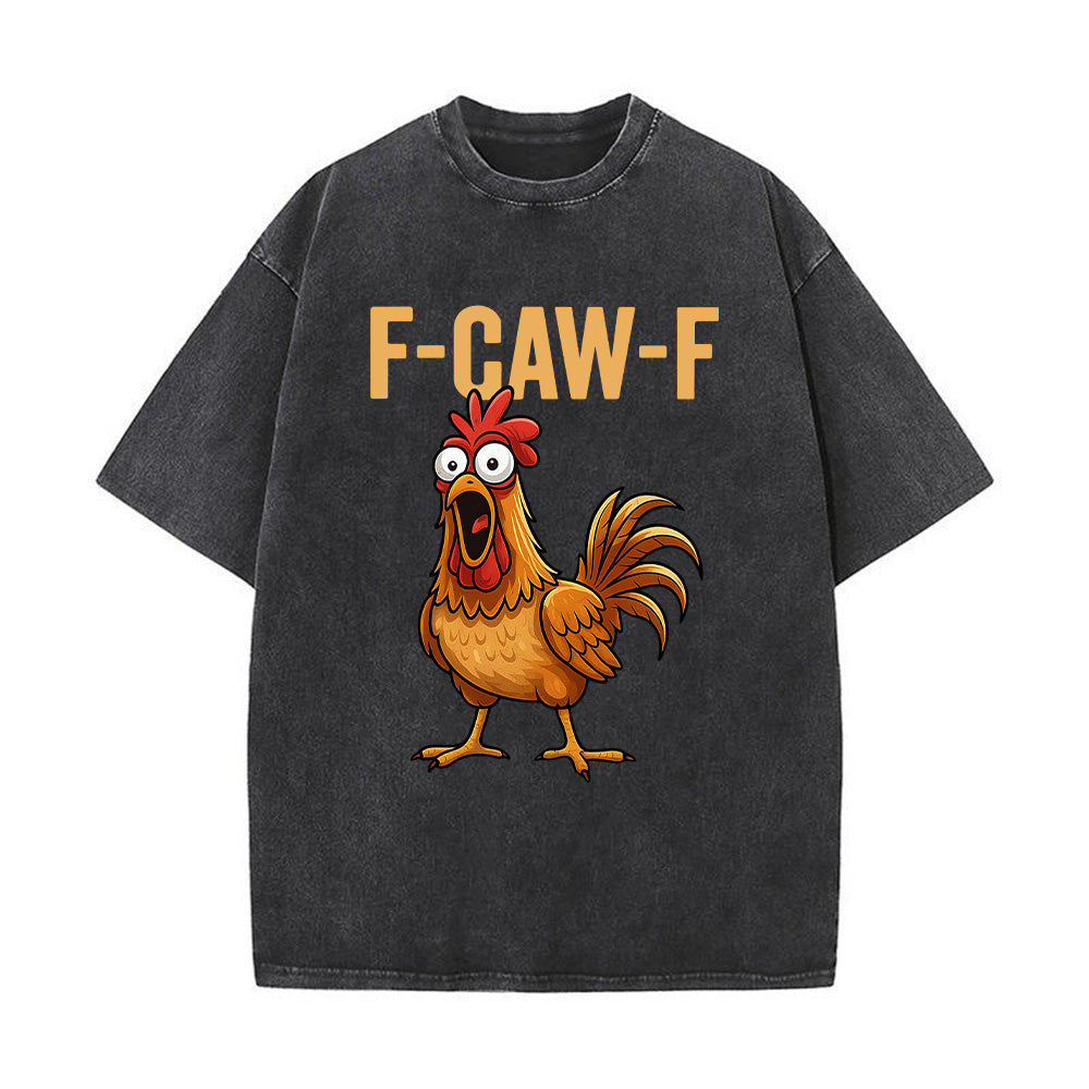 F-Caw-F Unisex Washed T-Shirt