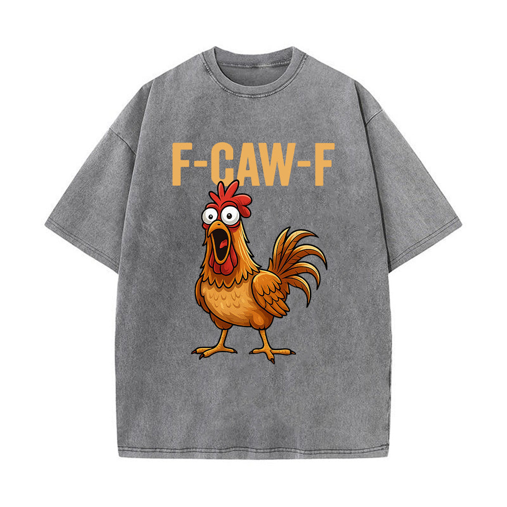 F-Caw-F Unisex Washed T-Shirt