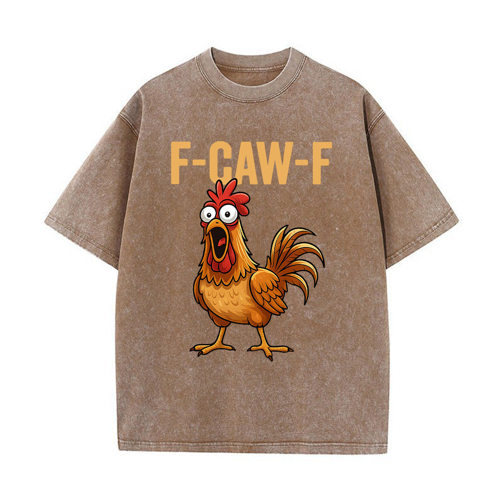 F-Caw-F Unisex Washed T-Shirt