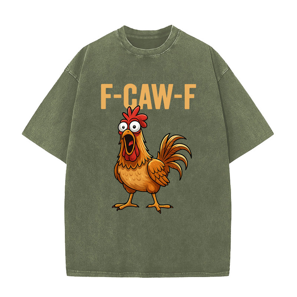 F-Caw-F Unisex Washed T-Shirt