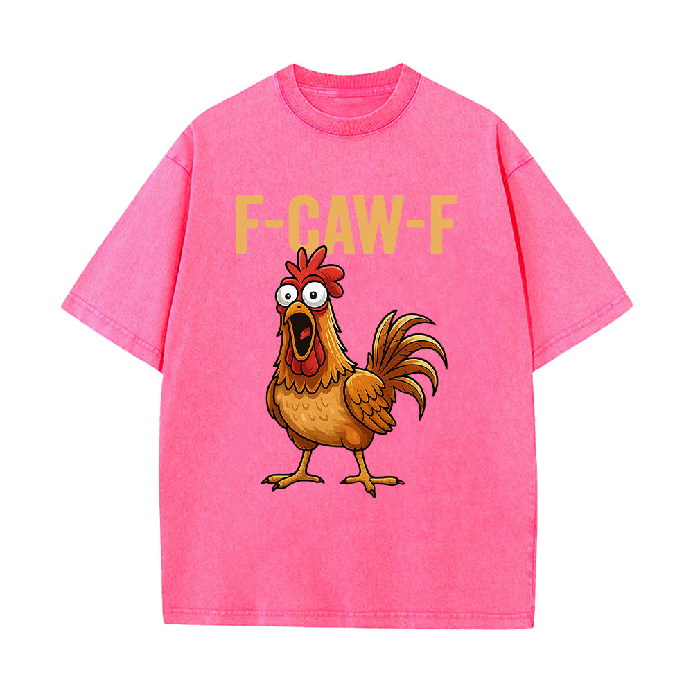F-Caw-F Unisex Washed T-Shirt