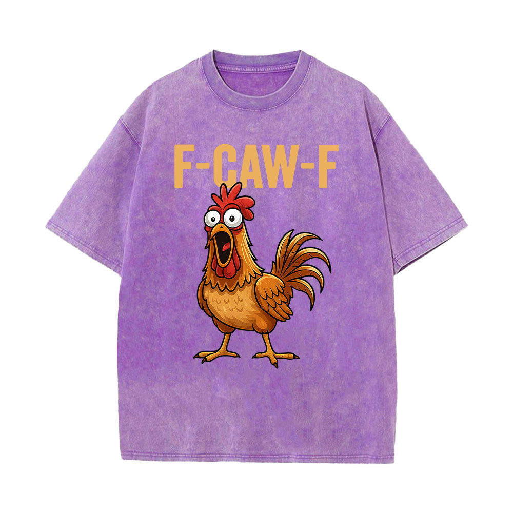 F-Caw-F Unisex Washed T-Shirt
