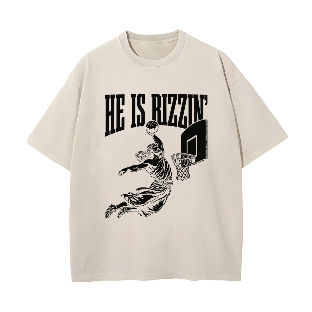 He is Rizzin Unisex Washed T-Shirt