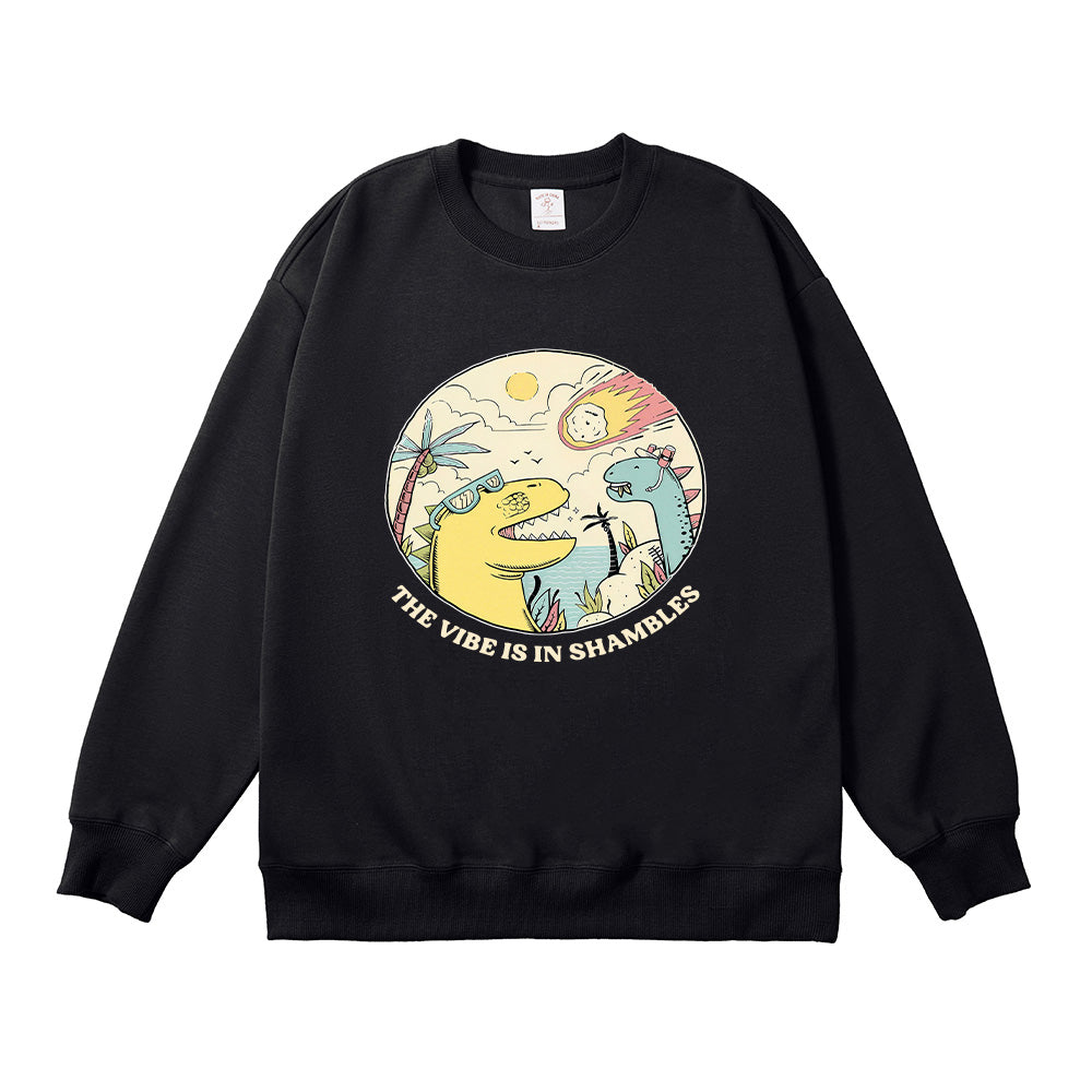 The Vibes Are In Shambles Unisex Cotton Sweatshirt