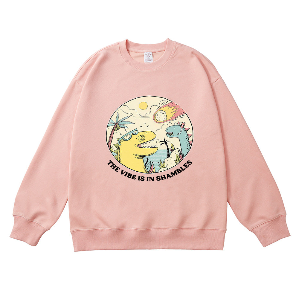 The Vibes Are In Shambles Unisex Cotton Sweatshirt