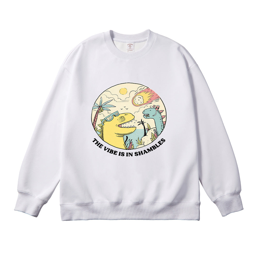 The Vibes Are In Shambles Unisex Cotton Sweatshirt