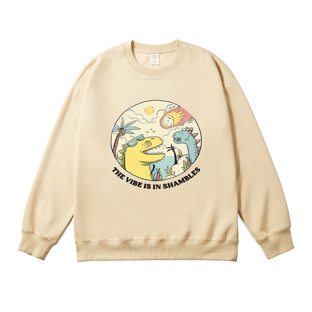 The Vibes Are In Shambles Unisex Cotton Sweatshirt
