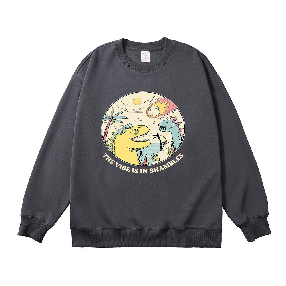 The Vibes Are In Shambles Unisex Cotton Sweatshirt