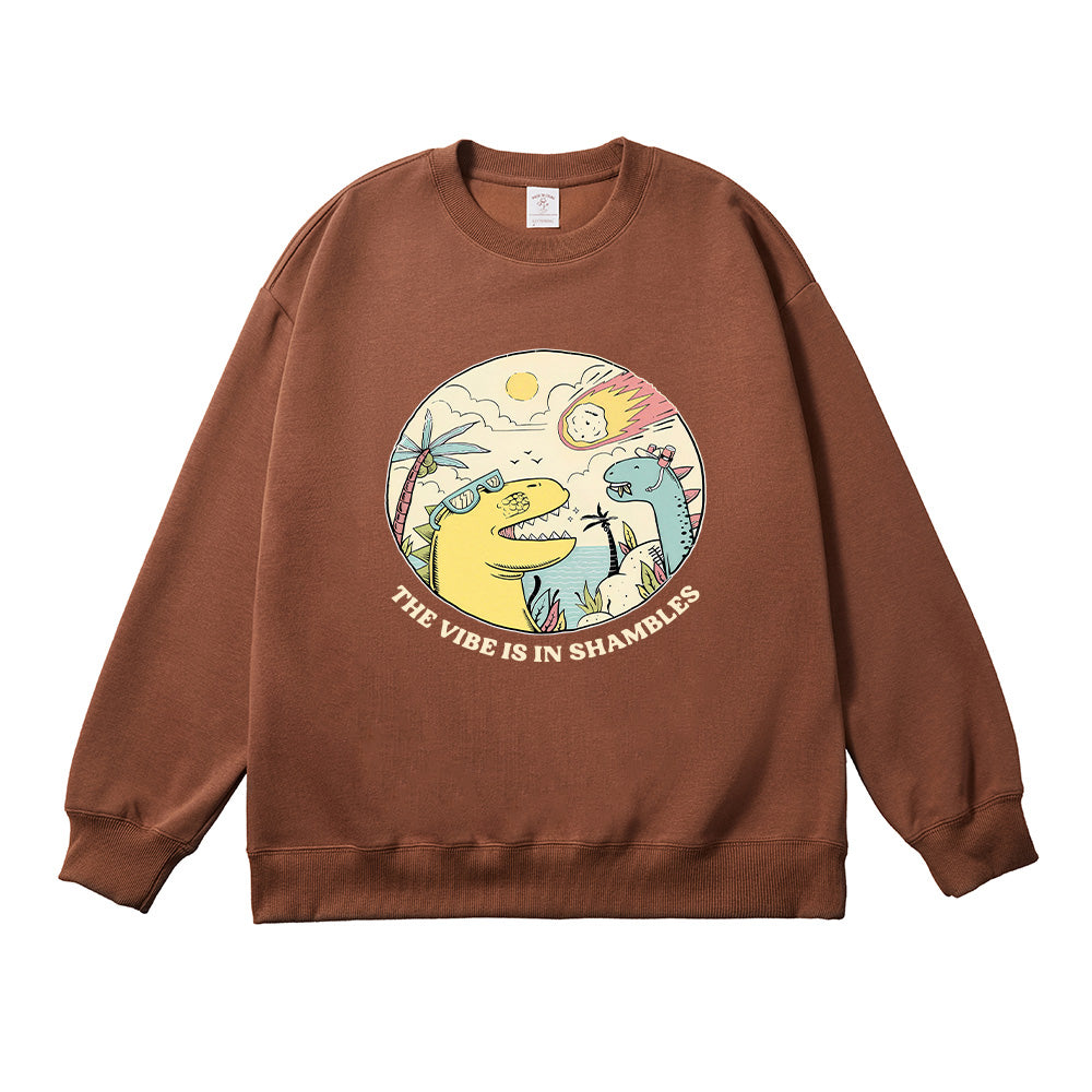 The Vibes Are In Shambles Unisex Cotton Sweatshirt