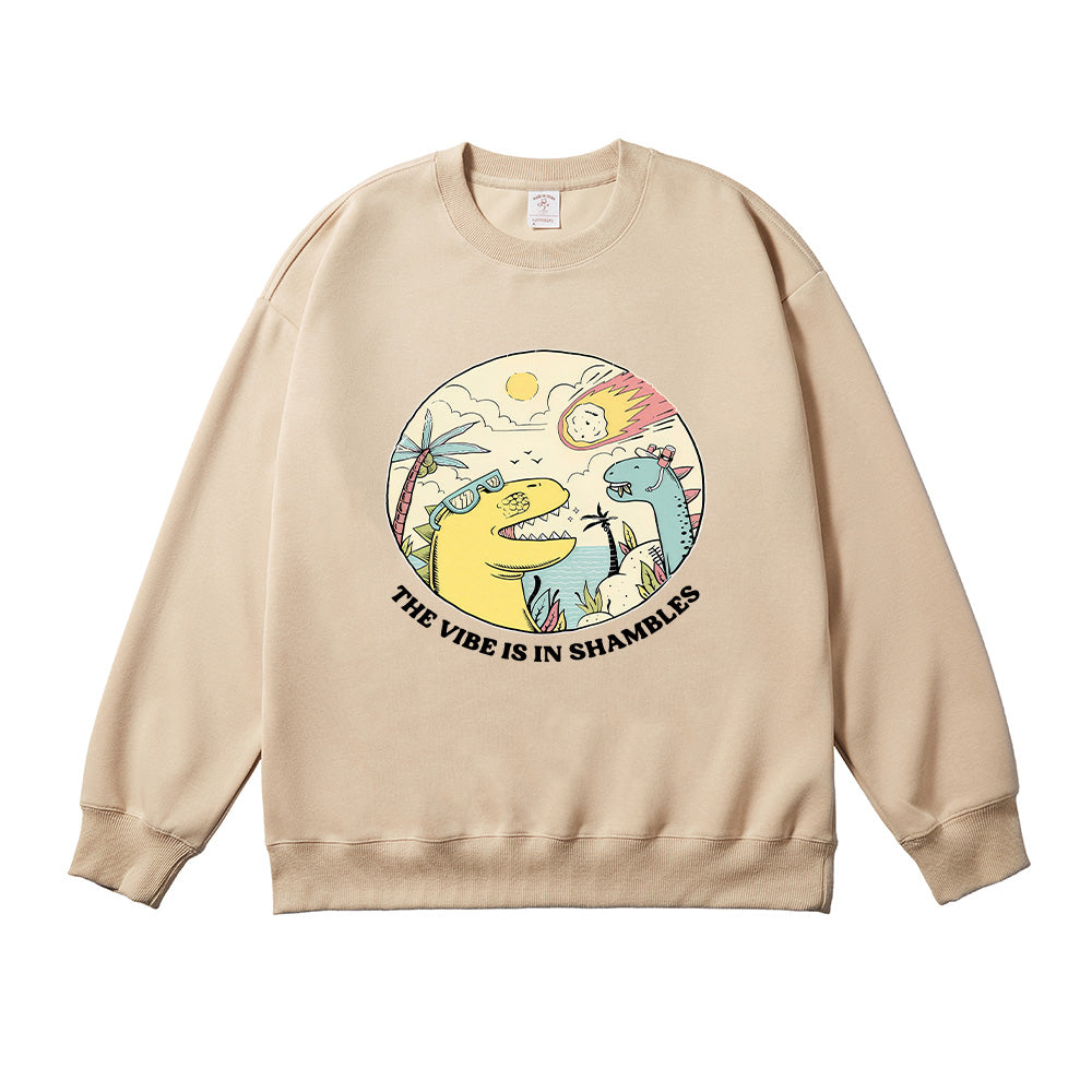 The Vibes Are In Shambles Unisex Cotton Sweatshirt